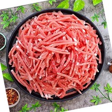 VGD 국내산 돼지 후지 뒷다리 5mm 채설기 잡채 유슬용 500g 업소용대용량, 1개