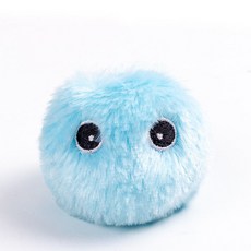 爆款下殺 電動貓咪玩具滾滾球自嗨解悶神器智能髮光逗貓棒逗貓玩具寵物用品 BPGC, 1個, 藍色叫叫球（不自動滾動）