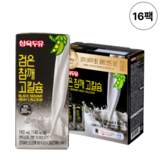 삼육두유 검은참깨 고칼슘 190ml 16팩, 16개