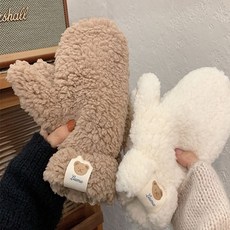 에스제이 곰돌이 벙어리 장갑 벙어리장갑세트구성