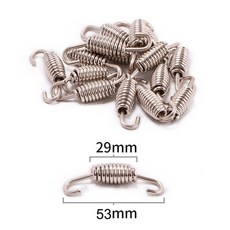 범용 바이크 오토바이 배기 스프링 후크 스테인레스 스틸 전면 중간 링크 파이프 회전식 금속 키트 세트 2 개, [07] 07