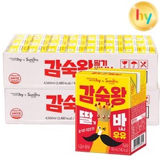 hy 감숙왕 딸기 바나나우유, 48개, 190ml