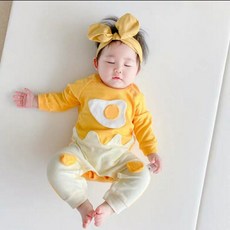 寶寶荷包蛋連身裝，春秋冬適用