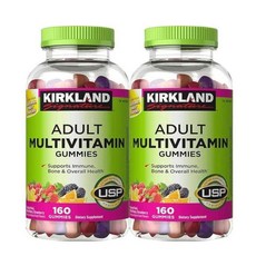 Kirkland 커클랜드 성인 멀티 비타민 160구미 2개, 320정, 1개