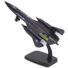 F22 전투기 다이캐스트 비행기 모형 어린이 비행기 장난감, 블랙버드 SR-71 블랙, 1개