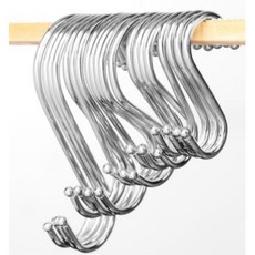 스텐 S자고리 후크걸이 고리집게 봉걸이 갈걸이 고기갈고리, 1개, 10