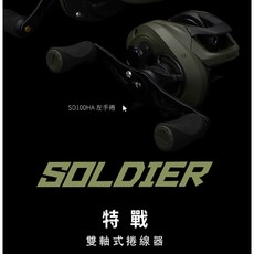 OKUMA 寶熊 Soldier 特戰 小烏龜 路亞 擬餌拋投 雙軸捲線器 槍柄, 101HA左手