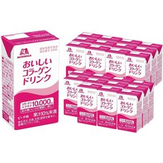 Morinaga ; Co. 일본직구 모리나가 세이카 맛 콜라겐 음료 4.1l(125ml)24병 (뷰티 세라마이드 비타민C 비타민D 파티 제로) (24)