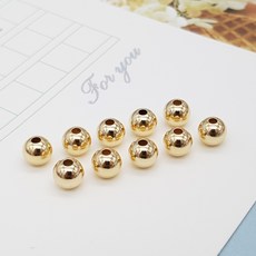 14K 금볼 3mm 10개 비즈 팔찌 반지 DIY 부자재 재료