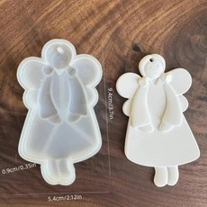 크리스마스 트리 장식품 석고 콘크리트 수지 금형 엔젤 러브 실리콘 공예