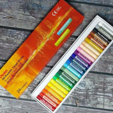 크레파스텔 펜텔 선명하고 바래지않는 라지스틱 오일 파스텔 24색, 본상품