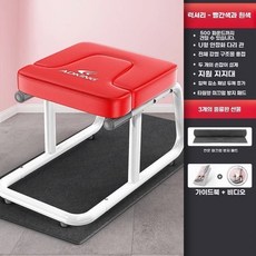 물구나무서기의자 요가운동기구 요가체어 물구나무, 레드(디럭스), E. 디럭스 에디션 레드 업그레이드된 U자형 튼튼한 다