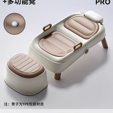 샴푸침대 접이식 목욕 성인 어르신목욕의자 A 샴푸대 머리감기, 1개, J. 비엔나 골드 PU 쿠션