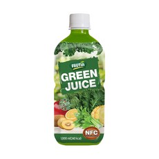 프루티아 NFC 100% 케일 샐러리 사과 착즙 그린주스, 1개, 1L