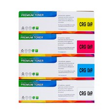 CRG-069 CRG-069H 대용량 재생 토너 MF756CX LBP674Cx MF7596CxKG, 표준용량 4색, 1개