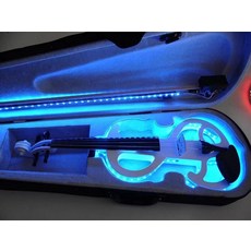 전자 바이올린 공연용 무대 악기 연습 레슨 크리스탈, 단색 조명 S 파랑, 1개