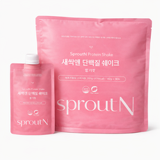 새싹앤 체중조절식 단백질 쉐이크 딸기맛, 1개, 딸기맛 200g