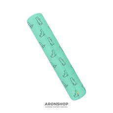 ARONSHOP 韓國文創 恐龍圖案 100公分, 圓筒長抱枕-綠色, 綠色
