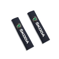 자동차 벨트 커버 조정 어깨 스트랩 보호대 패드, 1개, 2. 2pcs black for skoda