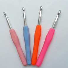 굵은코바늘 4개세트(코수링&단수핀 30개 포함)/코바늘10mm/코바늘9mm/코바늘8mm/코바늘7mm/목도리뜨기, 1개