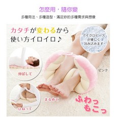 【海夫健康生活館】KP 日本 Alphax 甜甜圈枕 moco ring, 粉紅, 1個