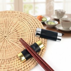 수저거치대 블랙 1인용 테이블 젓가락받침대, 1개