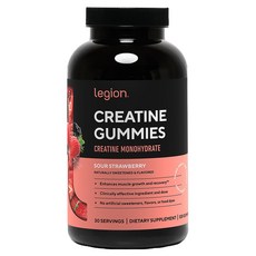 legion 一水肌酸軟糖 酸草莓, 120錠, 1個