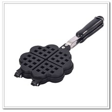 橫濱華夫餅模具，不沾愛心格子鬆餅模具, 詳見包裝