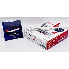 BigBird400 維珍航空 Virgin Atlantic B747-100 G-VMIA 贈送貼紙 1:400 飛機模型, 1個