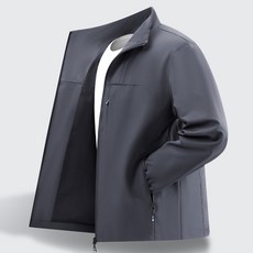 男士立領夾克運動套裝 - 中青年休閒風衣 (2026新款)