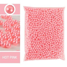 공예용 진주 비즈 플라스틱 광택 세트 3-12mm, 3mm 1000pcs, 라이트 핑크 20