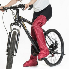 배달 신발 커버 장화형 워터프루프 아웃도어 신발 방수 커버 비커버 오토바이 라이딩 자전거 바이크, L, 레드