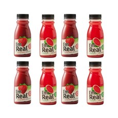 아임리얼 아임리얼 생과일 2종 수박4개 딸기4개 190ml, 1개