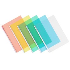 문화 둥근쫄대화일 A4 F490A-7 1팩10입, 적색