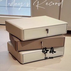 【格森】全鬆木三層旋轉床頭櫃 簡約現代奶油風床邊櫃, 淺灰+陽光橙*6,48*40*50cm, 1個