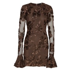로테이트비르거크리스텐슨 플로럴 메시 미니 드레스