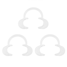 3개 오토클레이브 가능 치과 치아 미백 입술 및 볼 수축기 치과 의사 입 열기 반복 사용 S, 에스, 투명한