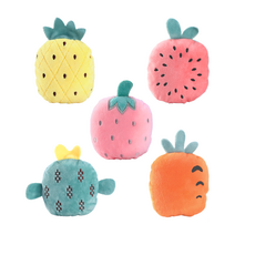 WoW WoW 貓薄荷毛絨水果玩具，柔軟舒適，多種水果造型可選，內含貓薄荷, Multiple Colors, 10個