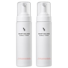 넘버에잇 벨벳 콜라겐 버블 토너 수분 보습 저자극, 2개, 200ml