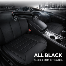 만원으로새차처럼 차량용시트커버 자동차 차시트 운전석의자 가죽카바 카시트 방석 모닝 카니발 쏘렌토 스포티지, 올블랙, 1개