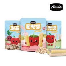 아넬라 유기농 쌀과자 롱떡뻥 3봉+3봉 아기간식 과자 퍼프, 03. 올인원 3+3, 6봉, 30g, 03. 올인원 3+3