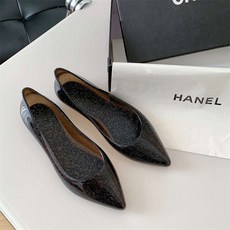 투니스 여성 스틸레토 플랫 젤리 샌들