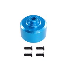 臺灣熱銷 美嘉欣1/10 10208 1/7 7303遙控車RC車陞級金屬差速箱殼體零配件, 天藍色, 1個