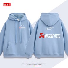오토바이 후드티 아크라포빅 바이크 티셔츠 긴팔 후드, J. 175, C. 연한 파랑