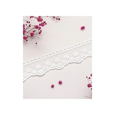 퀼트스타 이베리스 오간자 자수레이스_화이트 189, 1개, 화이트