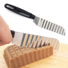 국산 묵칼 물결무늬칼 칼 피클 감자 도토리묵 두부, 1개