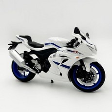 11459254 다이캐스트 미니어처 모델 수집품 모형 에 적합한 스즈키 GSX 합금제 1/12 스케일 바이크 누르기 쉽다 오토바이 선물 장식품 컬렉터 아이템 화이트
