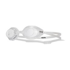 티어(TYR) Vecta 레이싱 수영 고글 - 남성 및 여성용 성인용 수, Clear