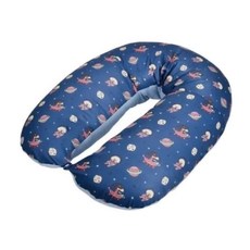 unilove Hopo 多功能孕哺枕 經典布/有機綿/涼感布系列 枕套枕芯組合, 經典布｜星球藍+枕芯