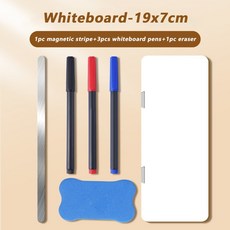 Liha 消息備忘錄板 磁性可重寫桌面記事本 高品質每日提醒電腦屏幕側面使用磁性白板 學校辦公室, 19x7cm 套